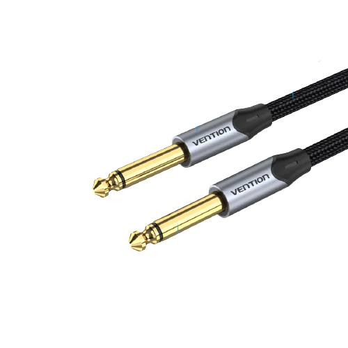 BASHJ Аудио кабель 6.5мм - 6.5мм Vention длина: 5м, цвет: серый