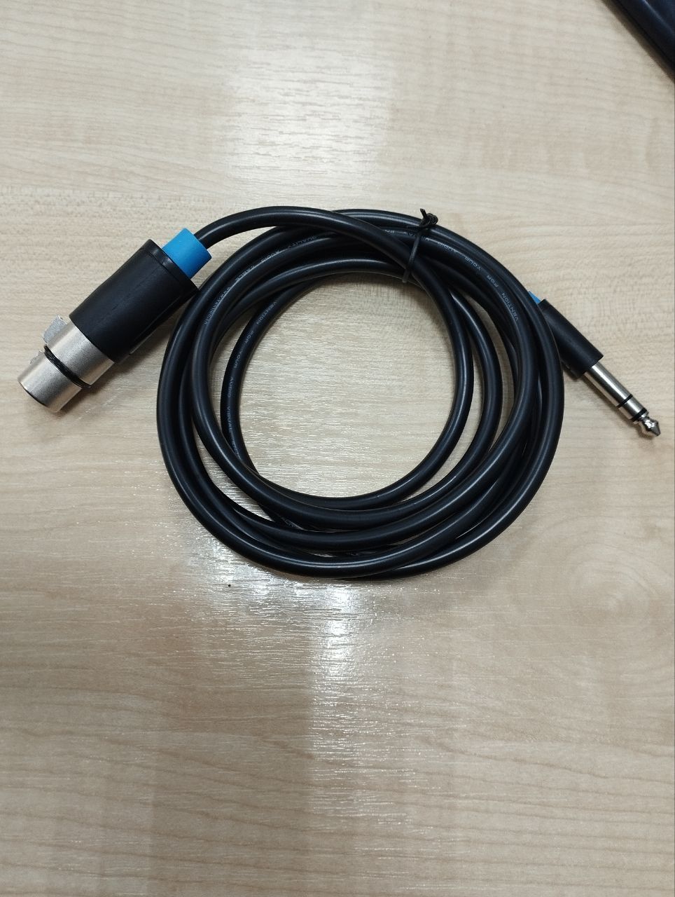BBEBH Аудио кабель 6,5мм - XLR Vention длина: 2м, цвет: черный ( Уценка: повреждена упаковка)
