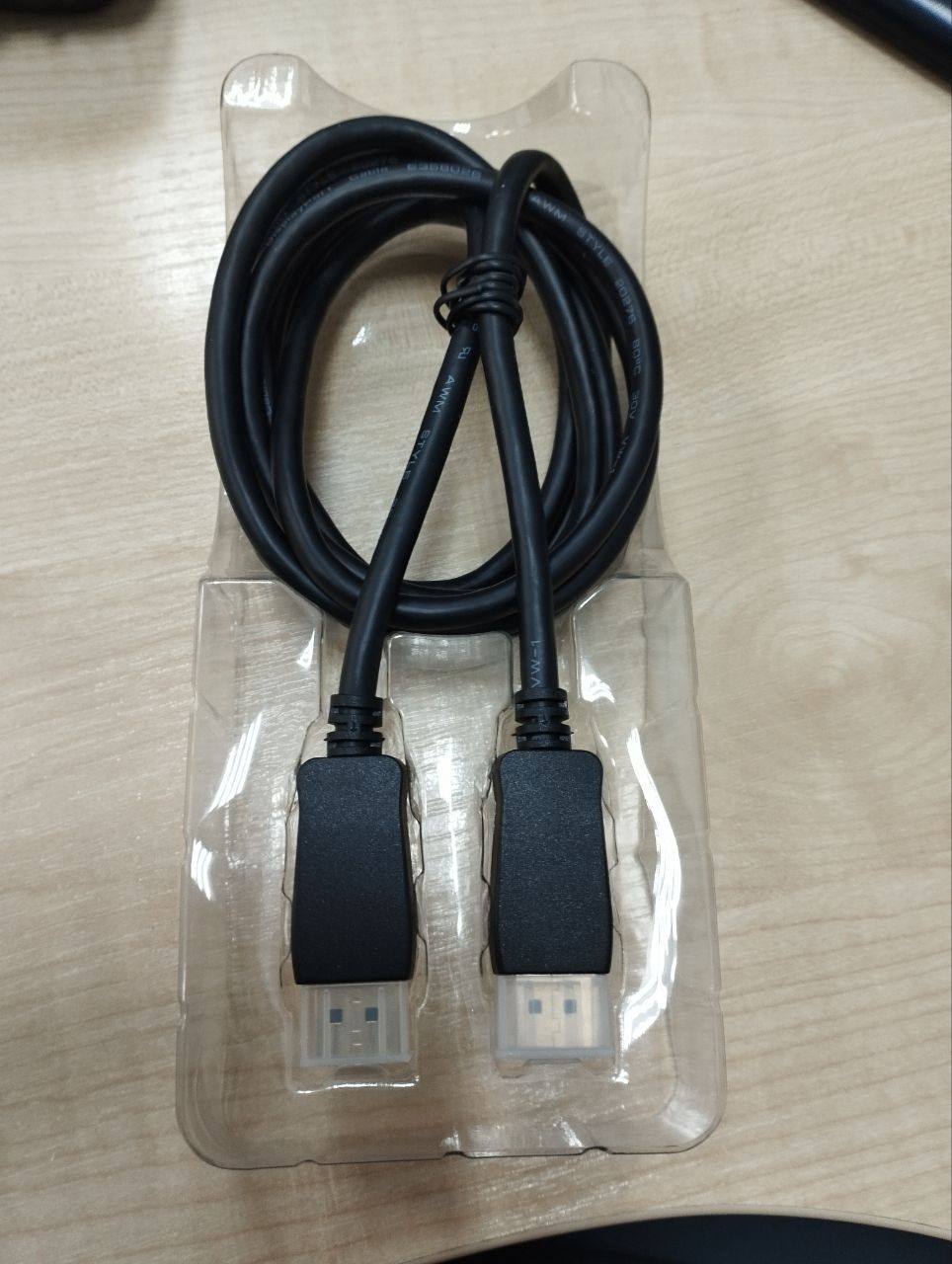 HS-D1402 Кабель Displayport v1.4 cable , HBR3 8K UHD 60HZ 2M ( Уценка: повреждена упаковка)