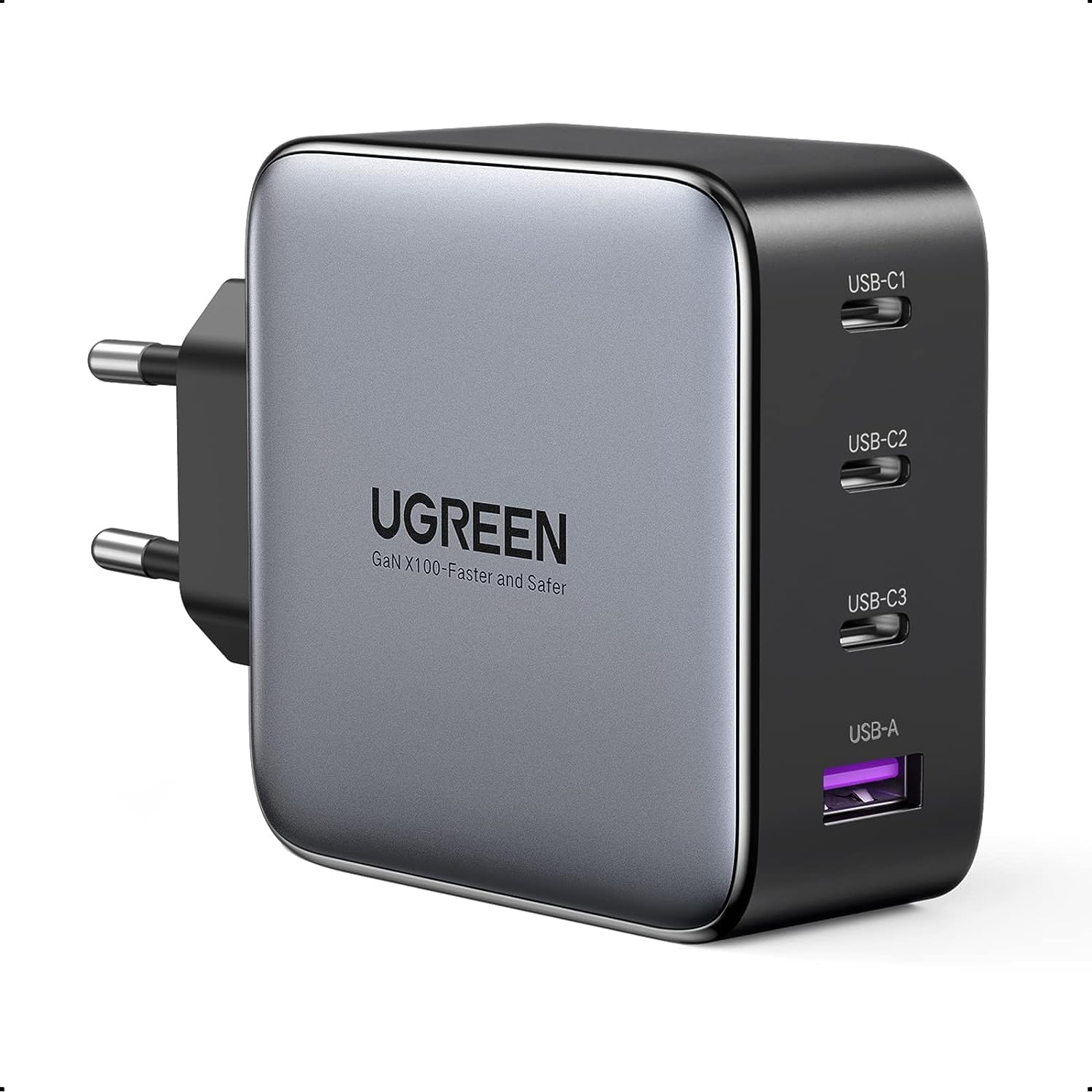 90575 UGREEN CD226 Зарядное устройство, USB-A+3*USB-C 100W, цвет: серый космос