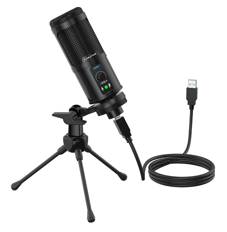 CT-MP01-AB USB Микрофон CABLETIME, цвет: черный от prem.by 