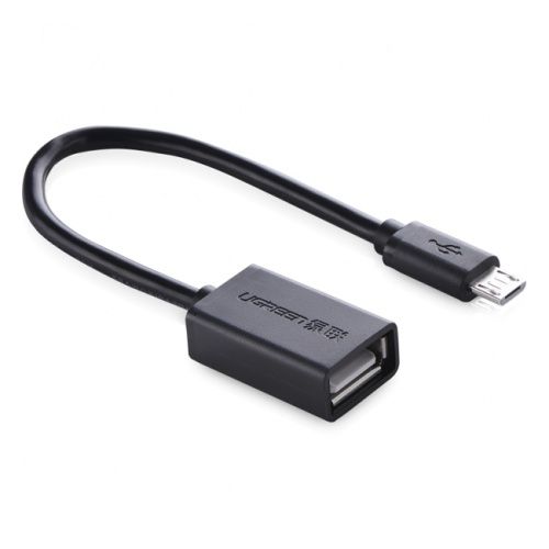 10396 Адаптер OTG UGREEN US133 Micro-USB - USB 3.0. Цвет - черный. Длина 15см.