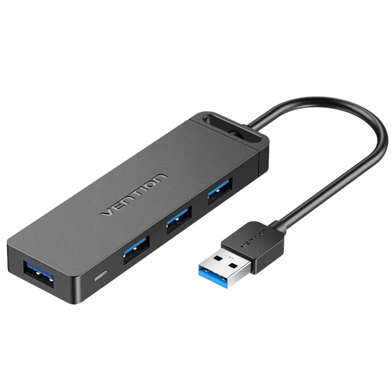 CHLBB Хаб Vention USB 3.0 - 4xUSB 3.0, длина: 0.15м, цвет: черный от prem.by 