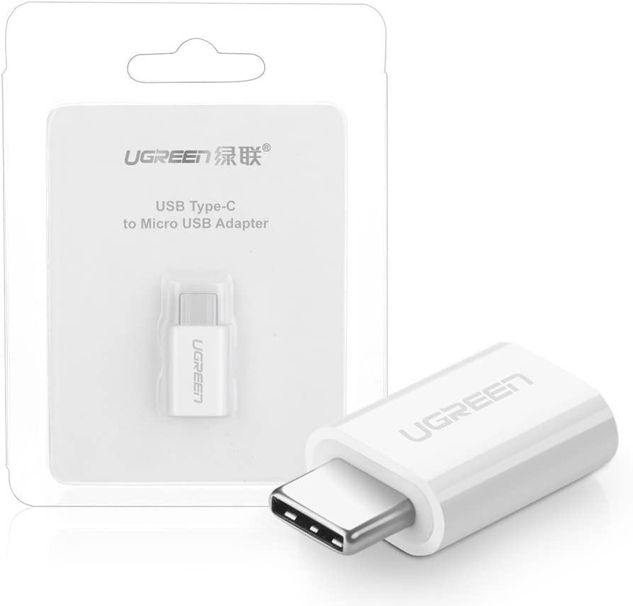 30154 Адаптер UGREEN US157 Type-C 3.1 - Micro-USB, цвет: белый