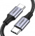 Кабель TypeC - TypeC 1м оплетка Ugreen US261 (50150) черный от prem.by 