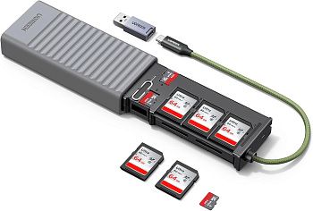 55899 Мультифункциональный кейс для карт памяти UGREEN CM856