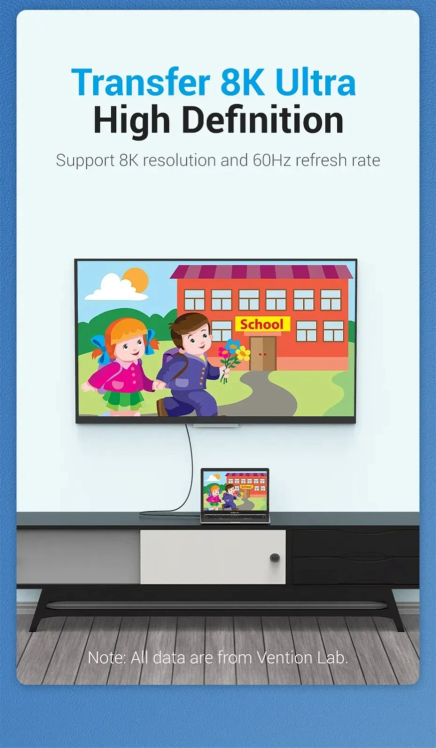 CGYBG Кабель USB-C to DP 8K Vention 1.5M Black