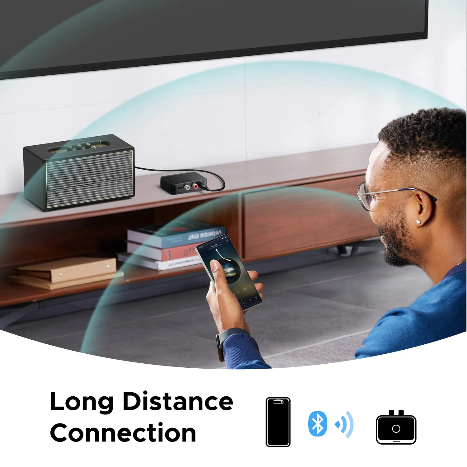55545 Аудиодаптер UGREEN BT505 Bluetooth 6.0 Цвет: черный