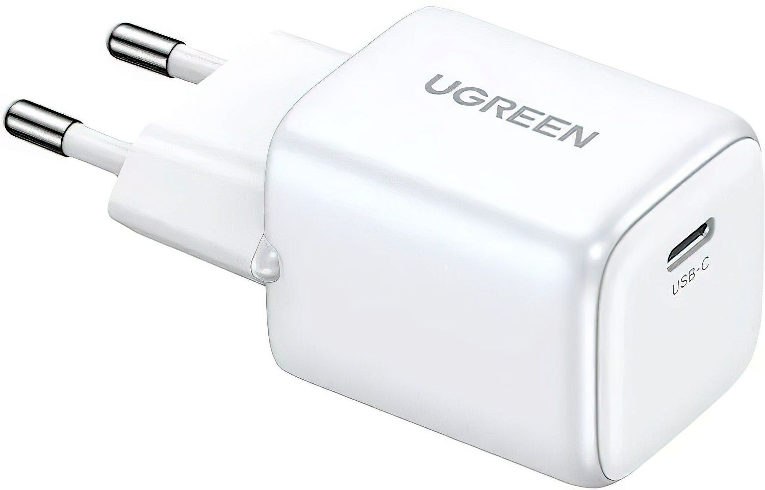 15326 UGREEN CD319 Зарядное устройство, NexodeMini GaN, 1*USB-C 30W, White